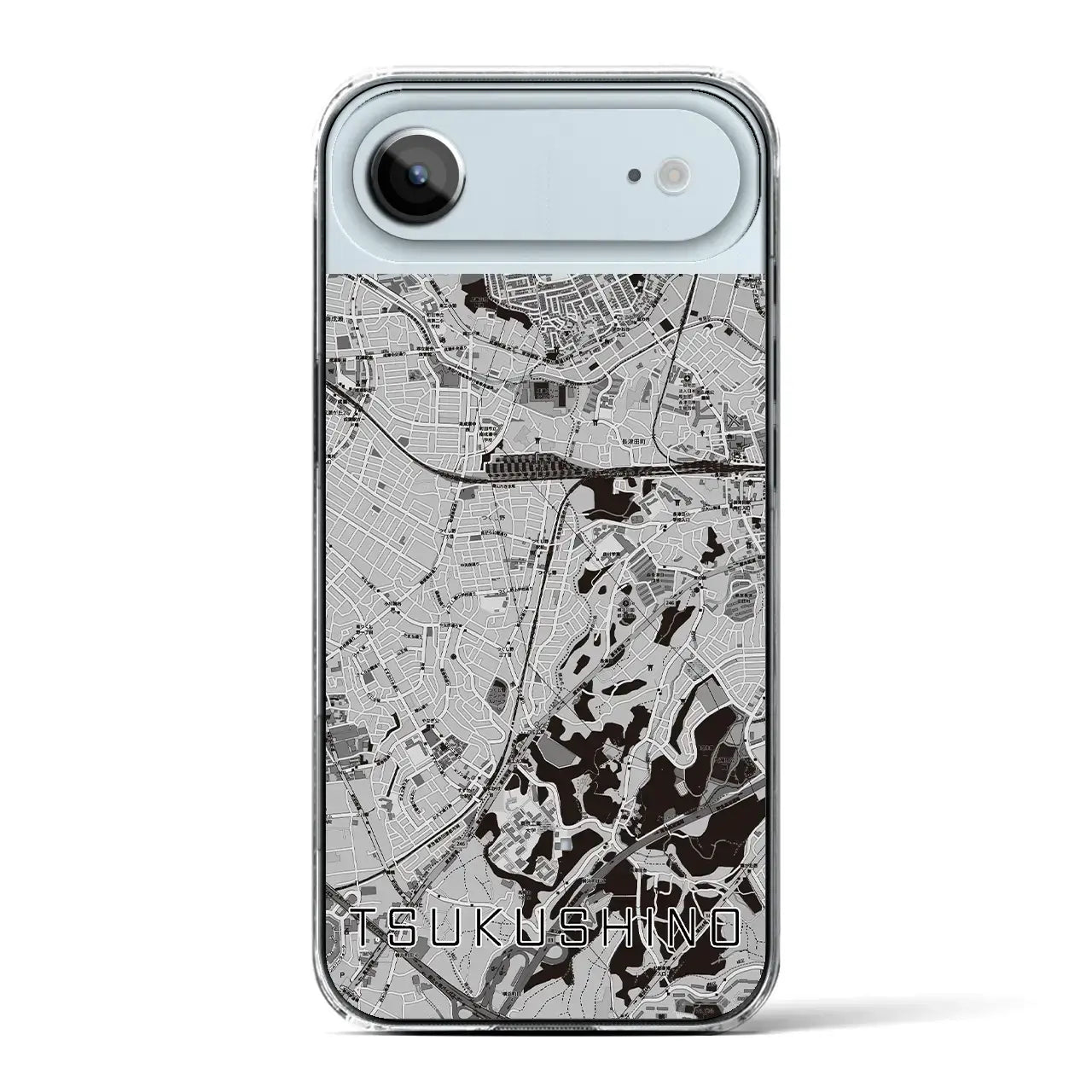 【つくし野(東京都)】地図柄iPhoneケース(クリアタイプ)