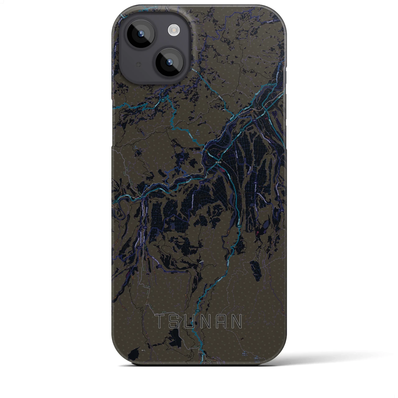 【津南(新潟県)】地図柄iPhoneケース(バックカバータイプ)