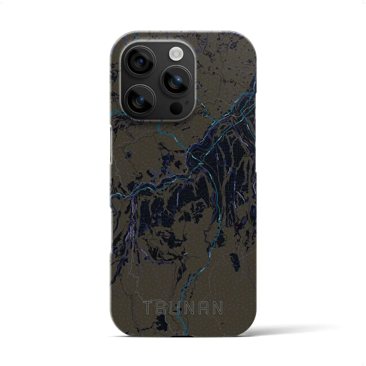 【津南(新潟県)】地図柄iPhoneケース(バックカバータイプ)