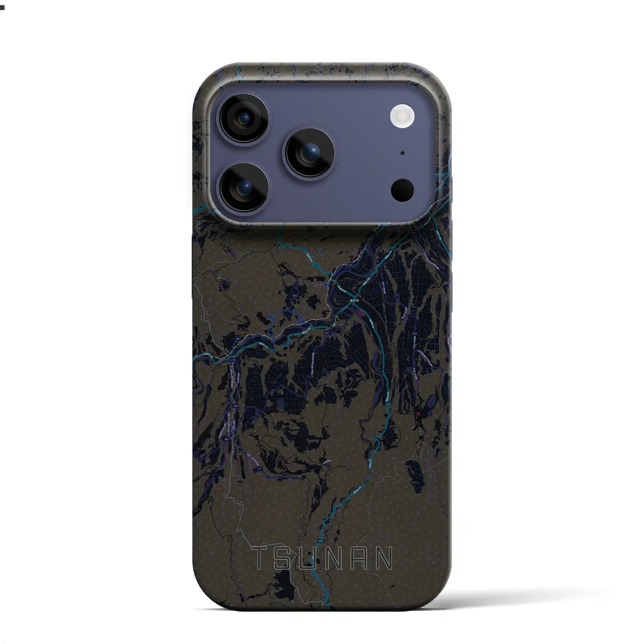 【津南(新潟県)】地図柄iPhoneケース(バックカバータイプ)