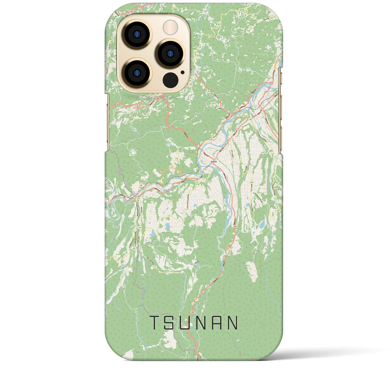 【津南(新潟県)】地図柄iPhoneケース(バックカバータイプ)