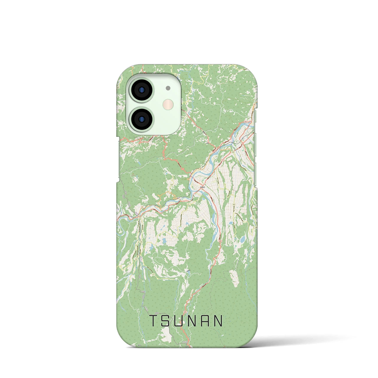 【津南(新潟県)】地図柄iPhoneケース(バックカバータイプ)