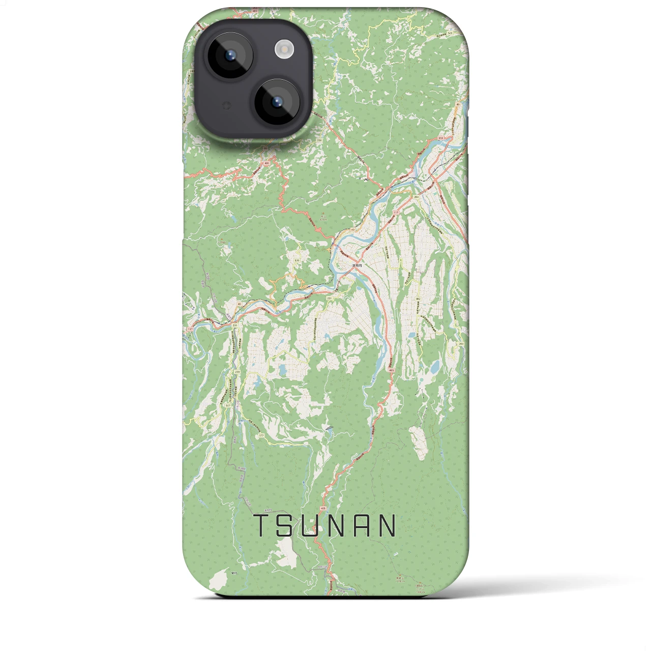 【津南(新潟県)】地図柄iPhoneケース(バックカバータイプ)