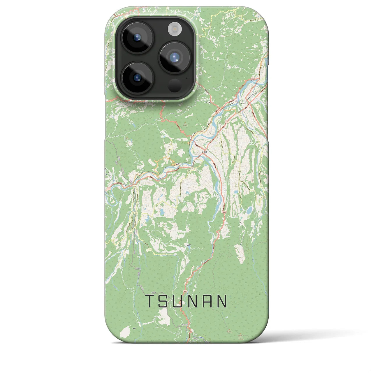 【津南(新潟県)】地図柄iPhoneケース(バックカバータイプ)