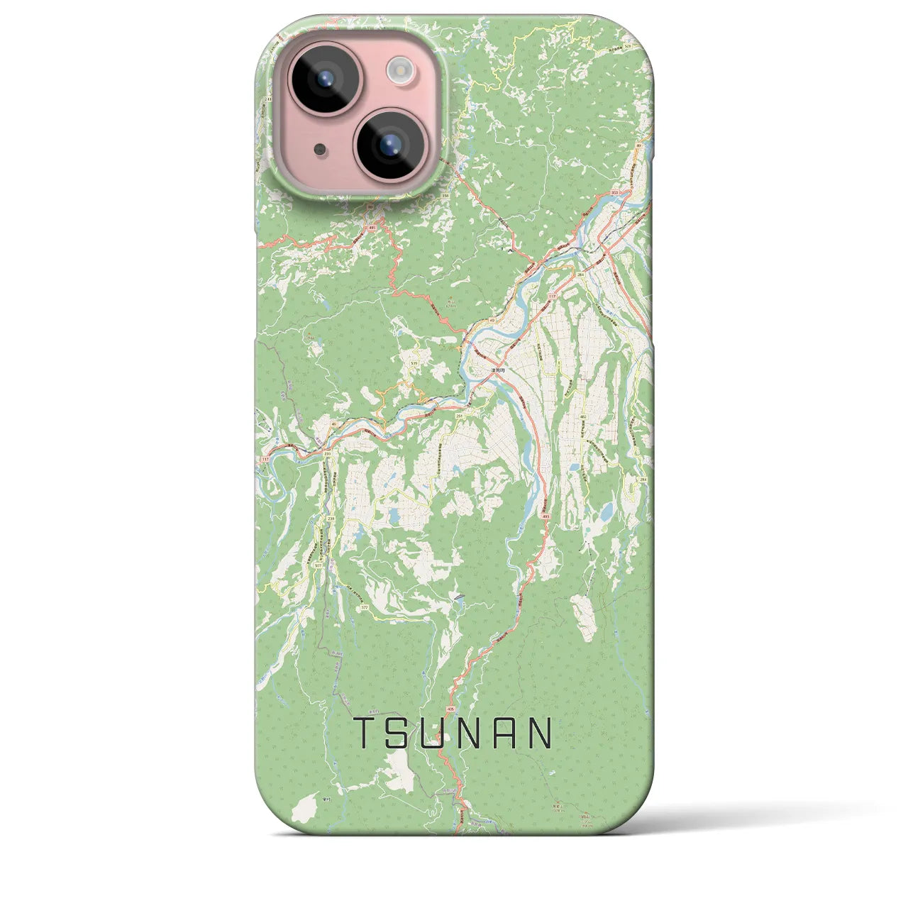 【津南(新潟県)】地図柄iPhoneケース(バックカバータイプ)