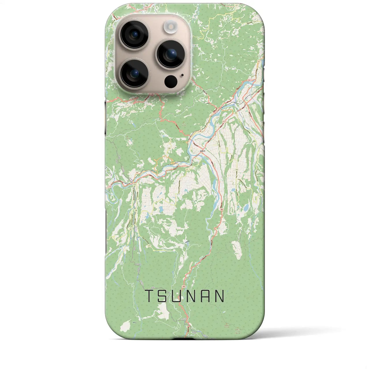 【津南(新潟県)】地図柄iPhoneケース(バックカバータイプ)
