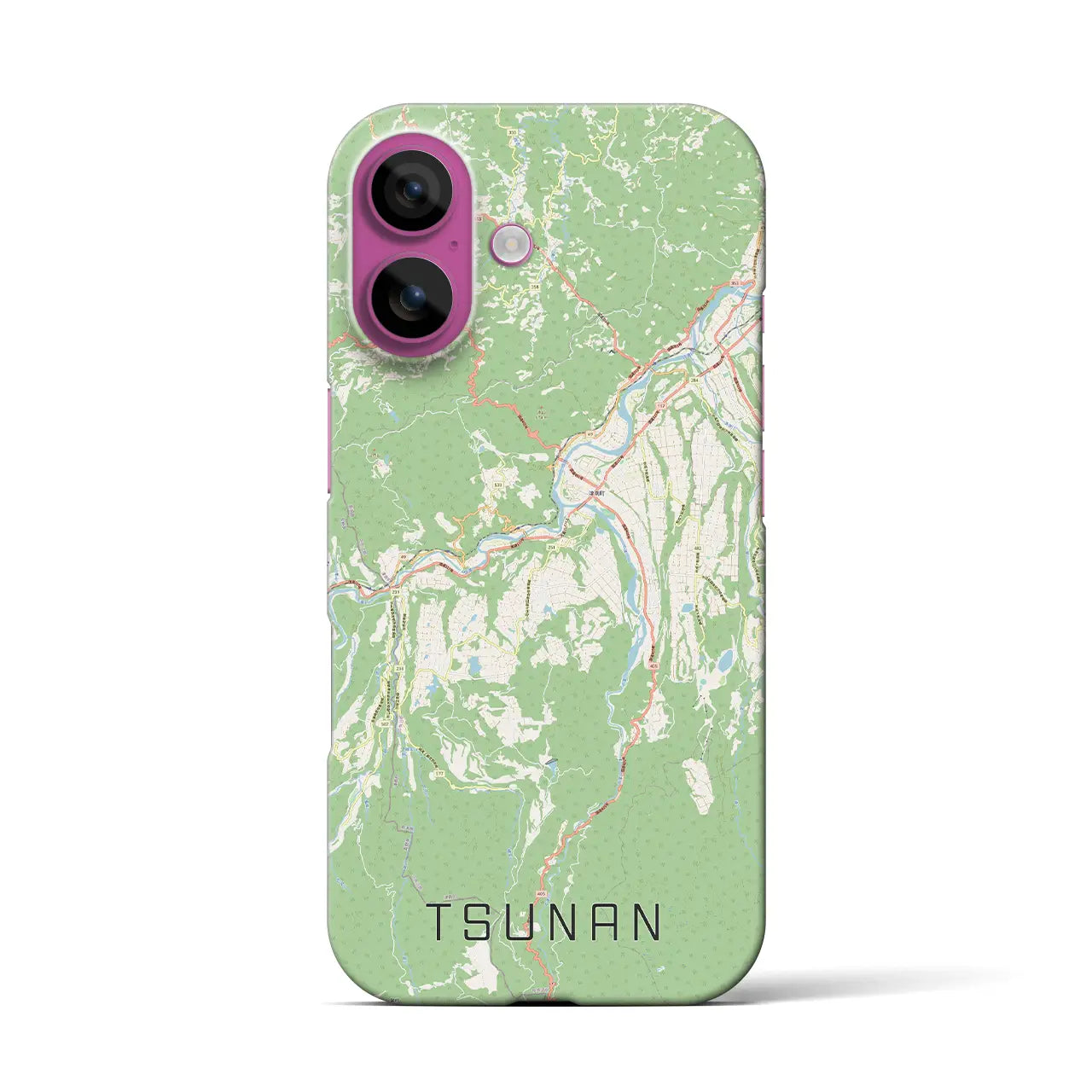 【津南(新潟県)】地図柄iPhoneケース(バックカバータイプ)