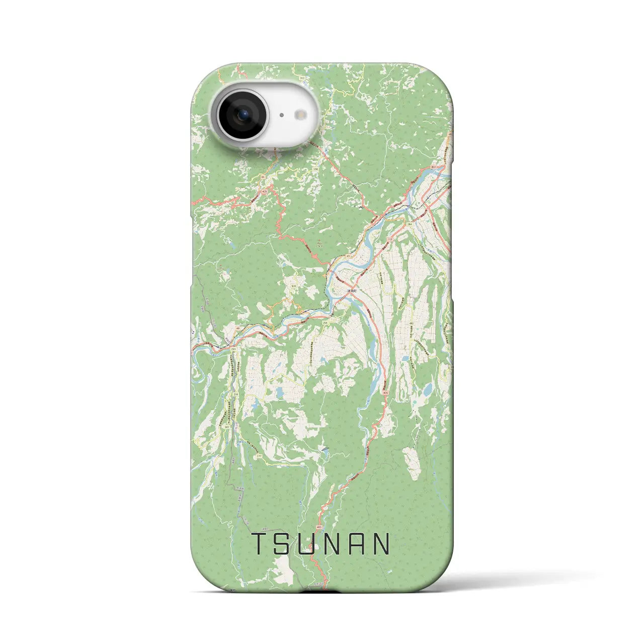 【津南(新潟県)】地図柄iPhoneケース(バックカバータイプ)