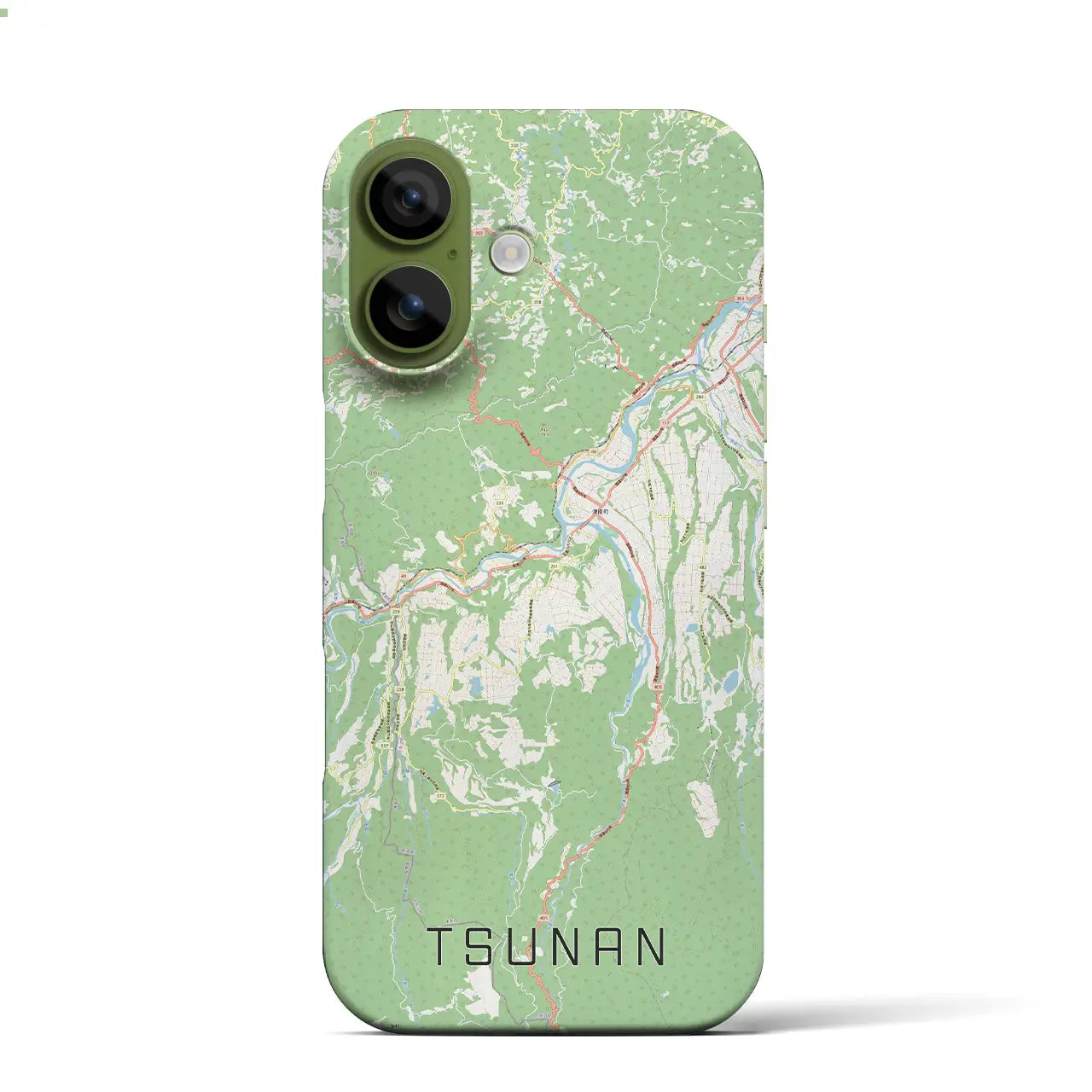 【津南(新潟県)】地図柄iPhoneケース(バックカバータイプ)