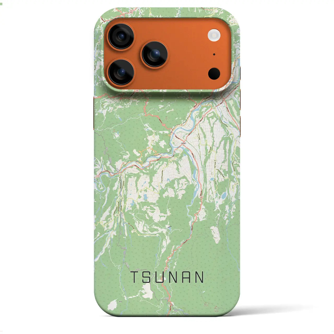 【津南(新潟県)】地図柄iPhoneケース(バックカバータイプ)