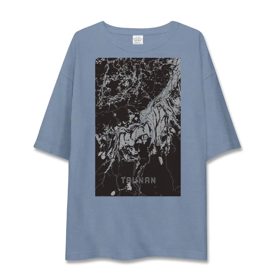 【津南(新潟県)】地図柄ビッグシルエットTシャツ