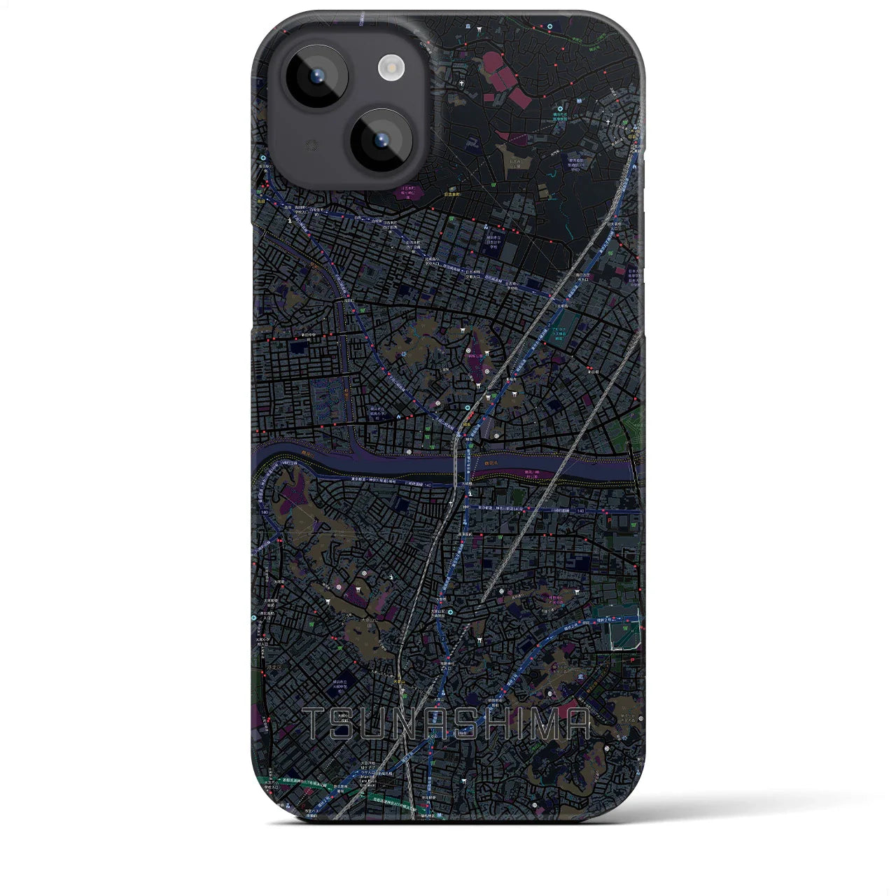 【綱島(神奈川県)】地図柄iPhoneケース(バックカバータイプ)