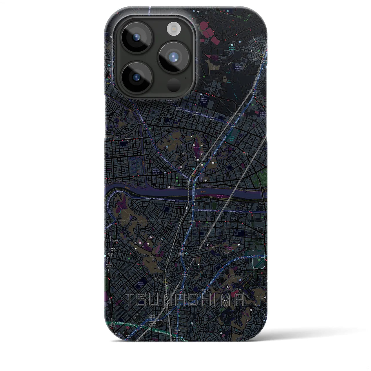 【綱島(神奈川県)】地図柄iPhoneケース(バックカバータイプ)