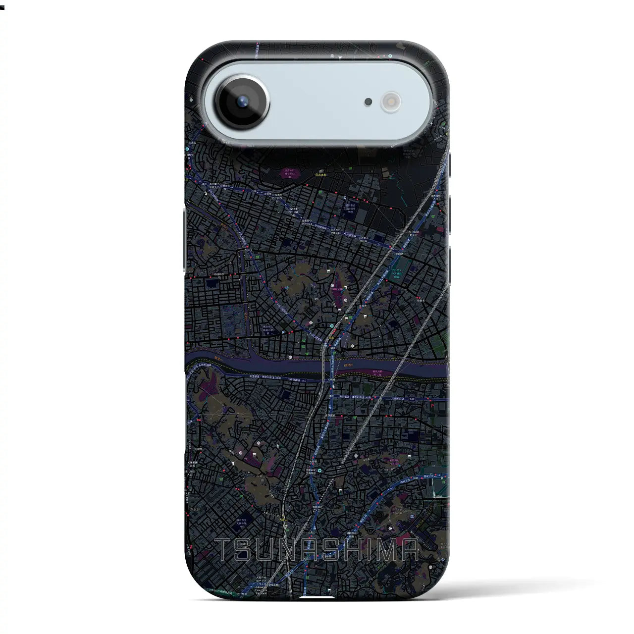 【綱島(神奈川県)】地図柄iPhoneケース(バックカバータイプ)