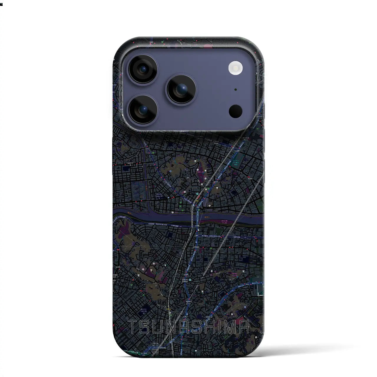 【綱島(神奈川県)】地図柄iPhoneケース(バックカバータイプ)