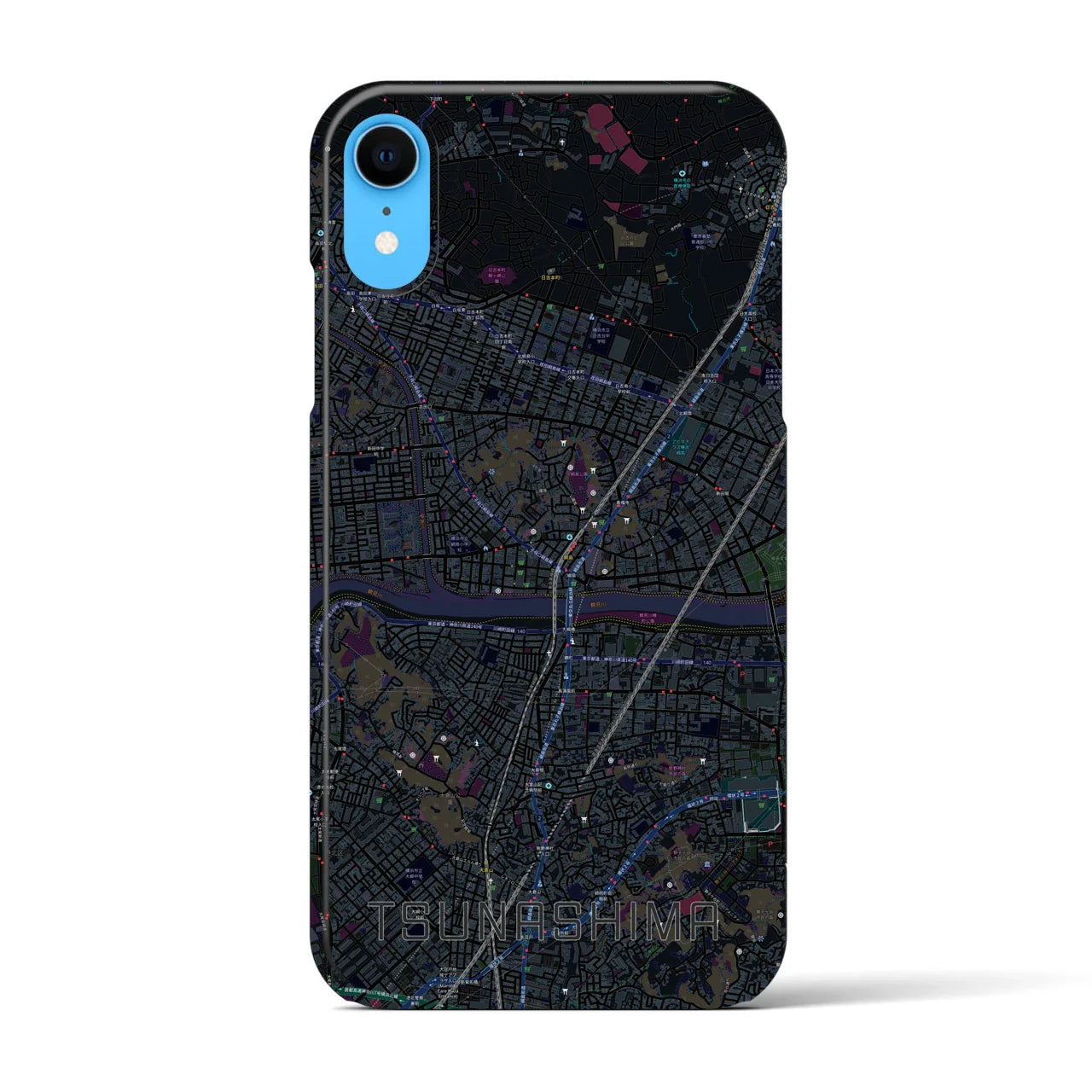 【綱島(神奈川県)】地図柄iPhoneケース(バックカバータイプ)