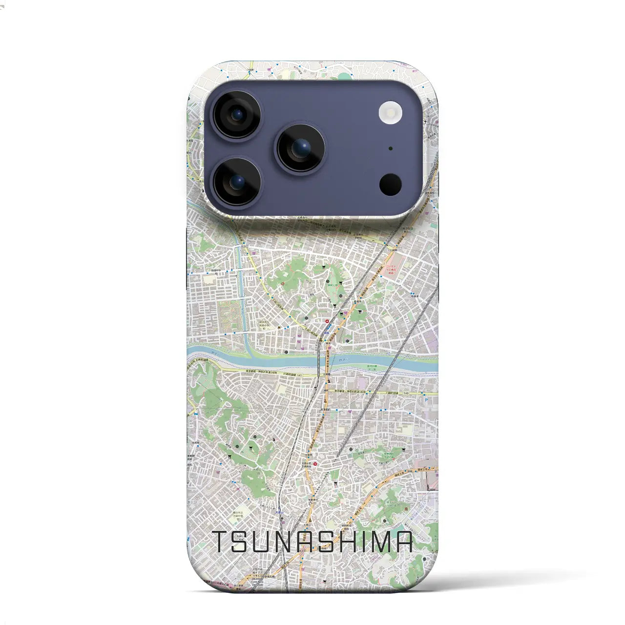 【綱島(神奈川県)】地図柄iPhoneケース(バックカバータイプ)