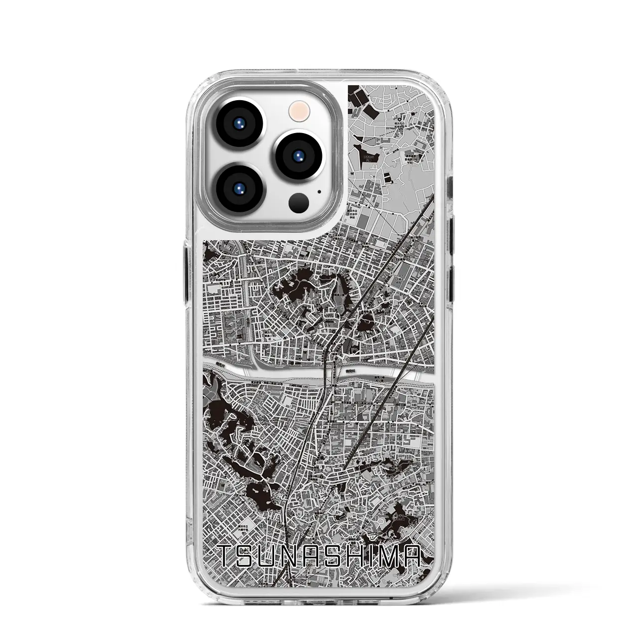 【綱島(神奈川県)】地図柄iPhoneケース(MagSafeタイプ)
