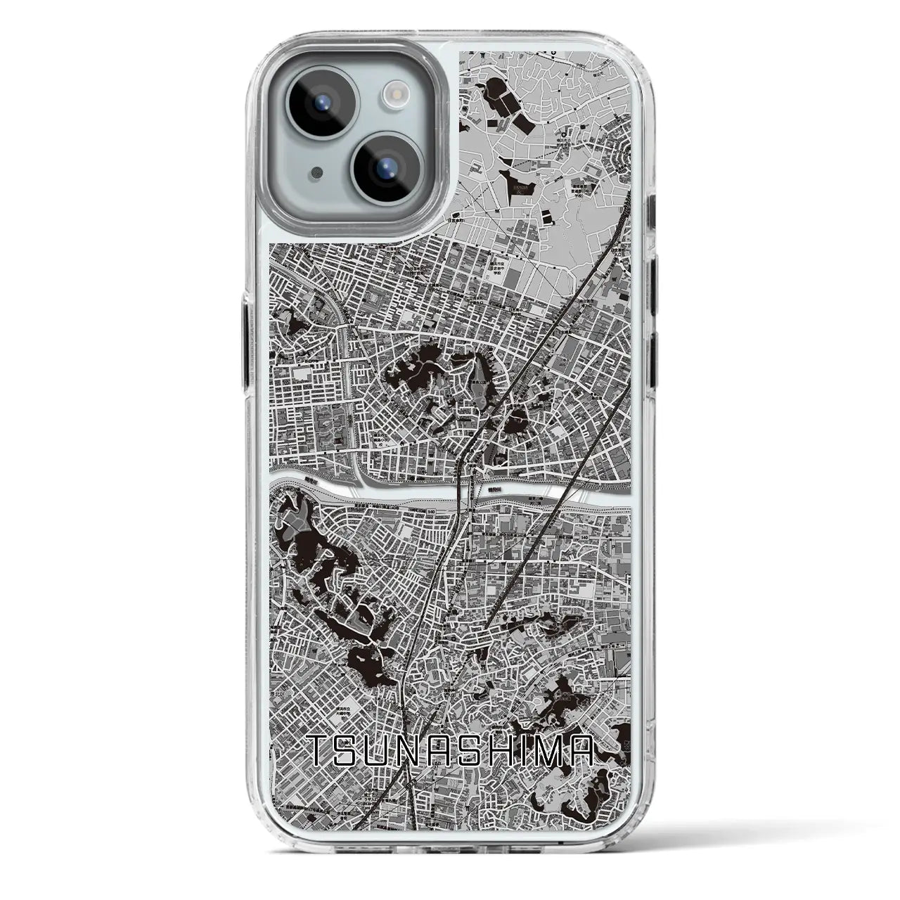 【綱島(神奈川県)】地図柄iPhoneケース(MagSafeタイプ)