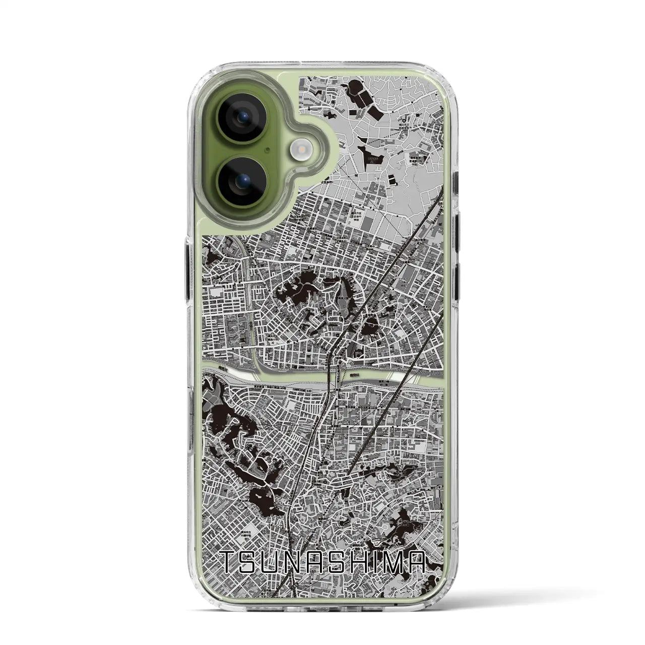 【綱島(神奈川県)】地図柄iPhoneケース(MagSafeタイプ)