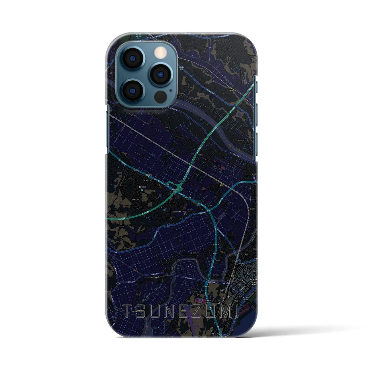 【常澄(茨城県)】地図柄iPhoneケース(バックカバータイプ)