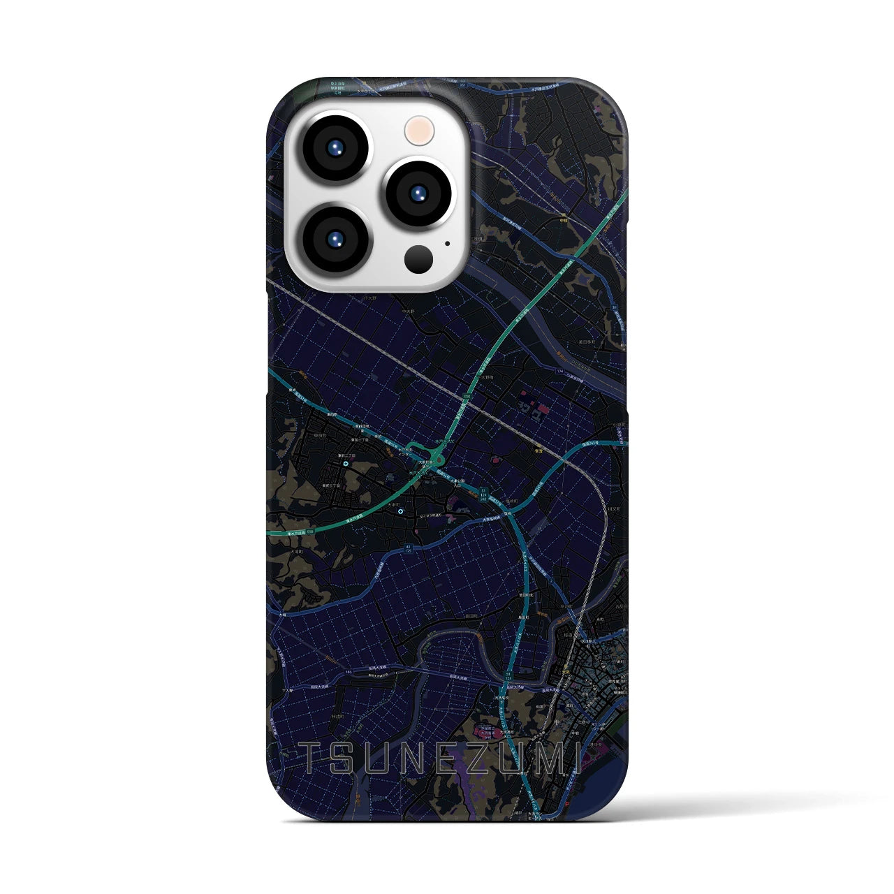 【常澄(茨城県)】地図柄iPhoneケース(バックカバータイプ)