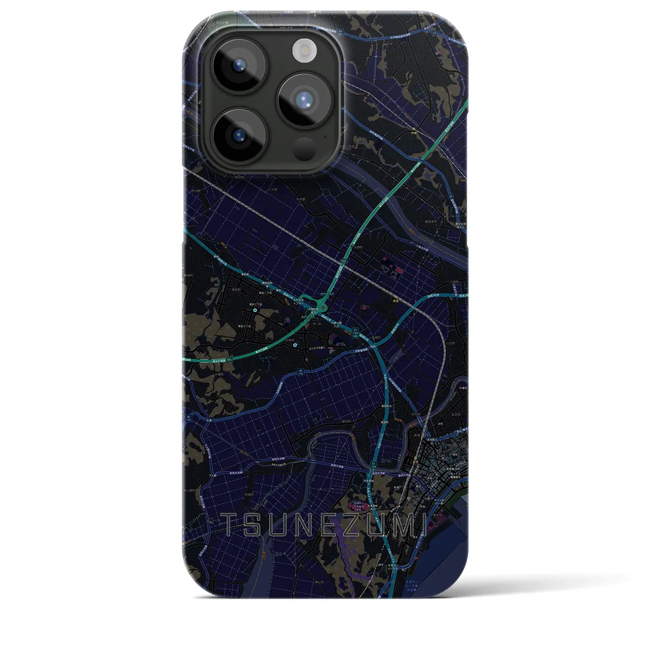 【常澄(茨城県)】地図柄iPhoneケース(バックカバータイプ)