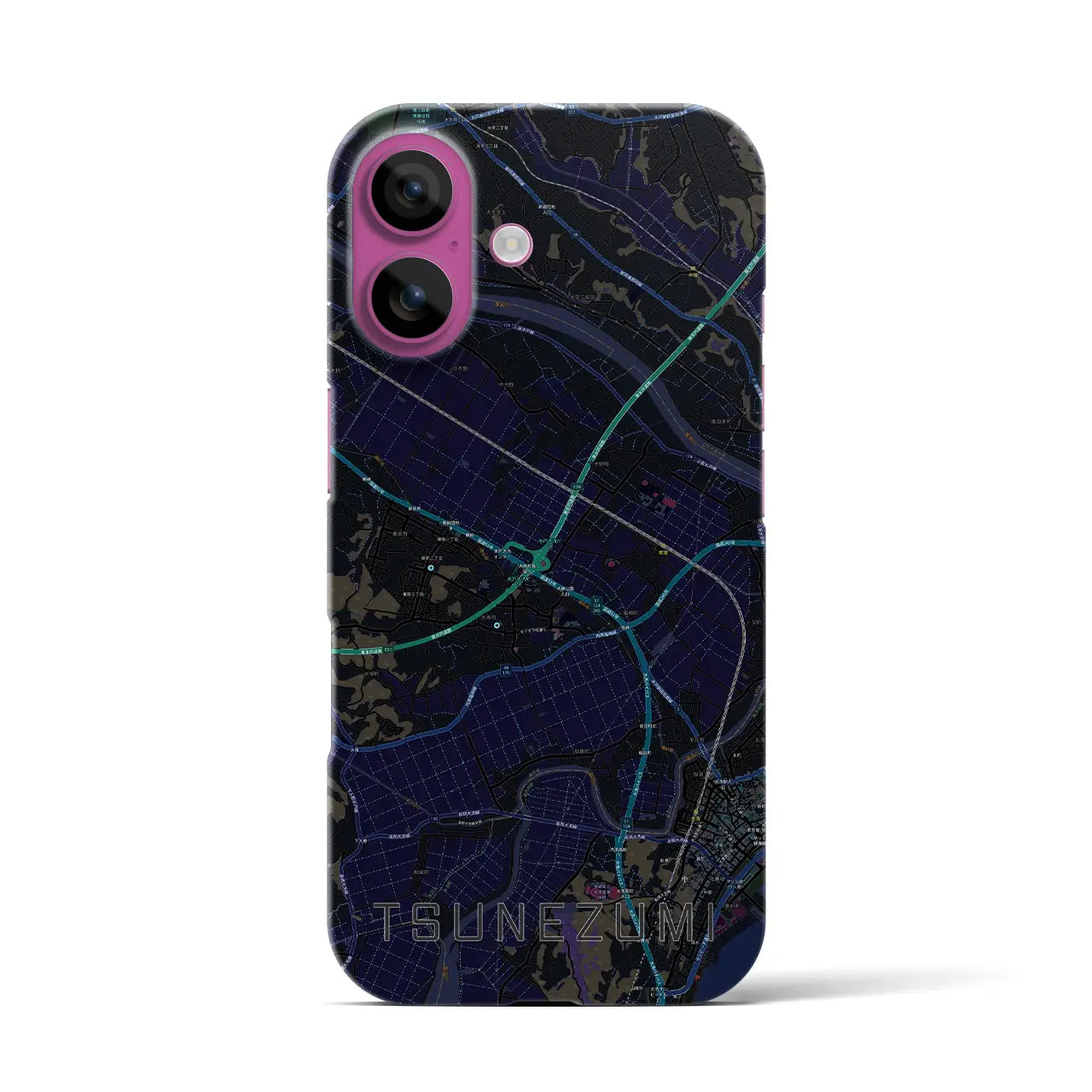 【常澄(茨城県)】地図柄iPhoneケース(バックカバータイプ)