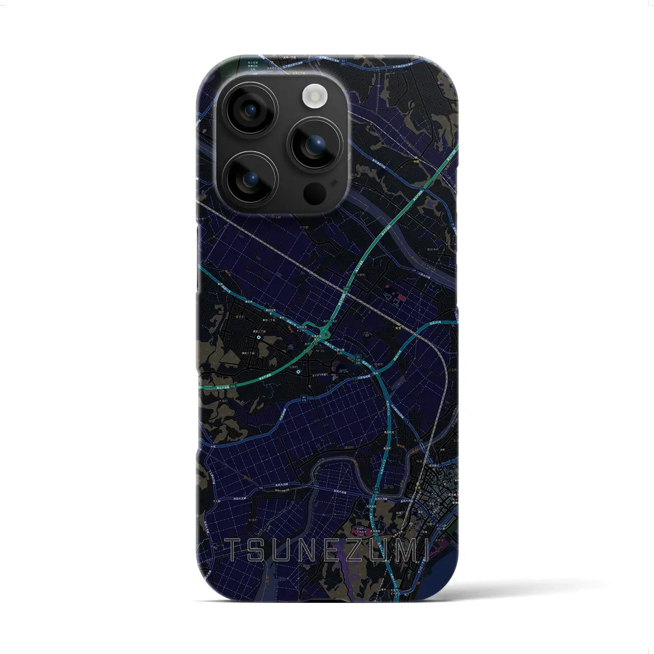 【常澄(茨城県)】地図柄iPhoneケース(バックカバータイプ)