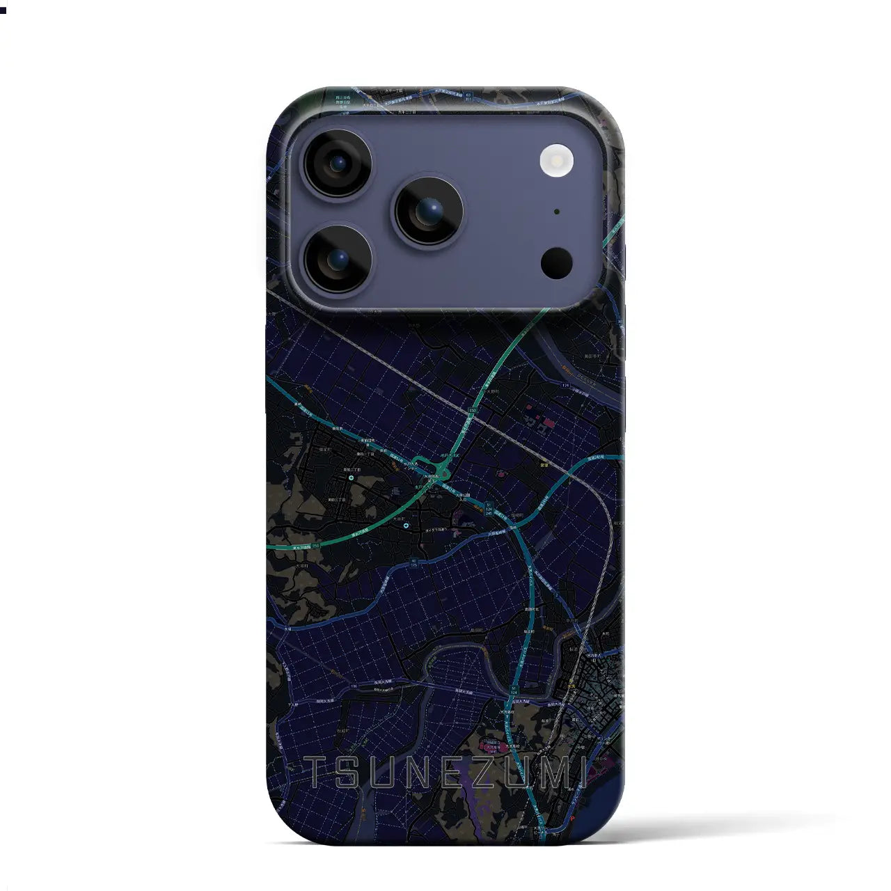 【常澄(茨城県)】地図柄iPhoneケース(バックカバータイプ)