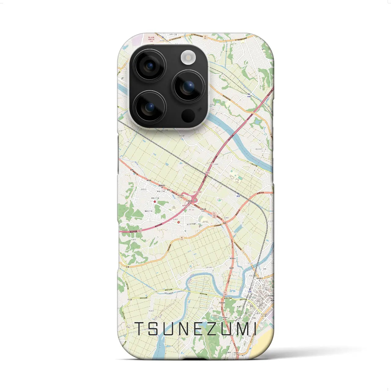 【常澄(茨城県)】地図柄iPhoneケース(バックカバータイプ)