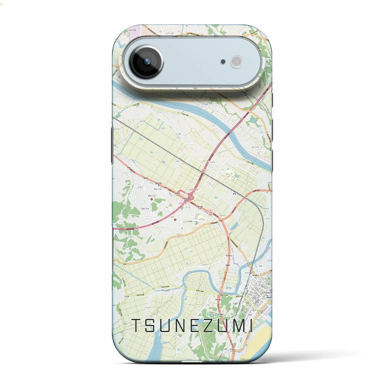 【常澄(茨城県)】地図柄iPhoneケース(バックカバータイプ)