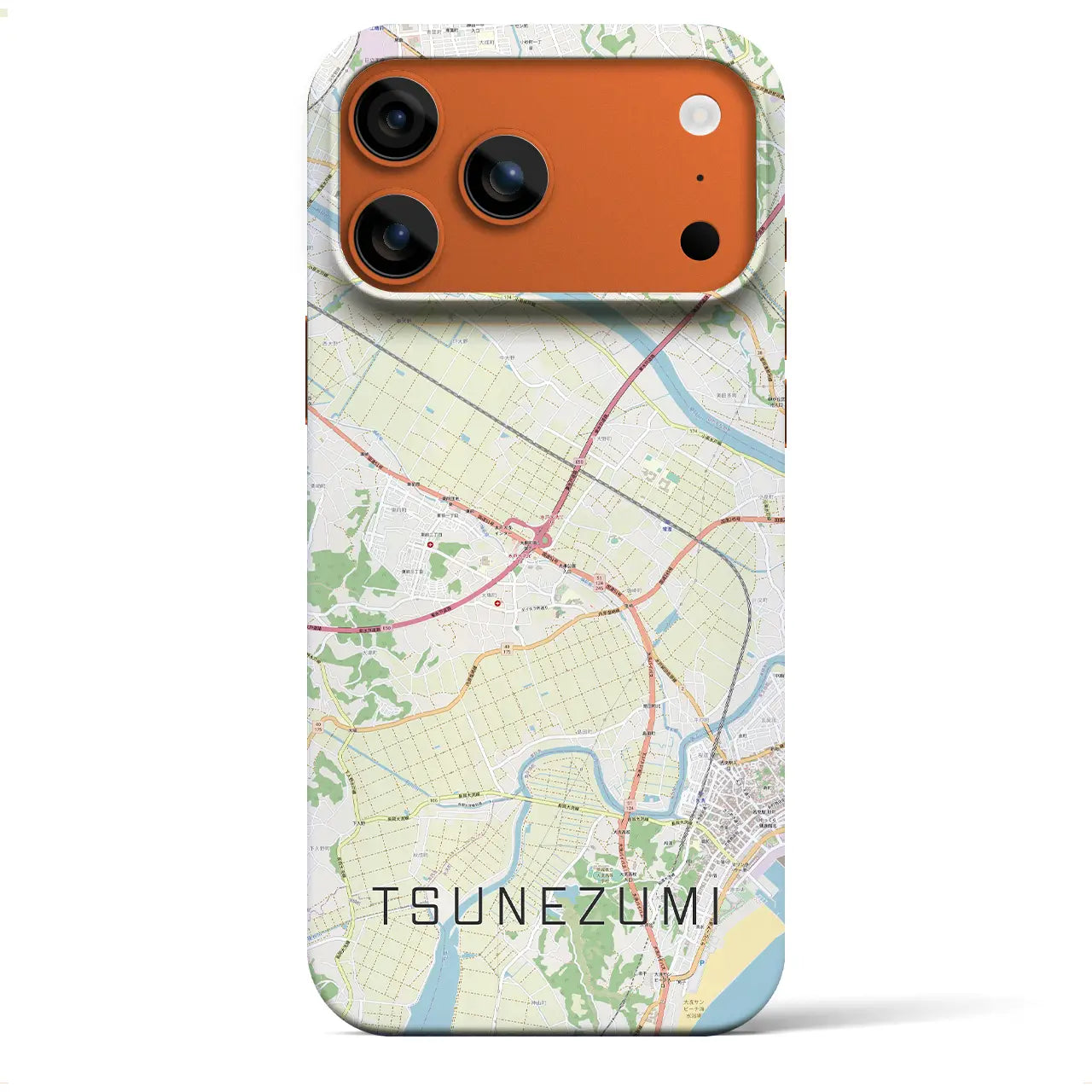 【常澄(茨城県)】地図柄iPhoneケース(バックカバータイプ)
