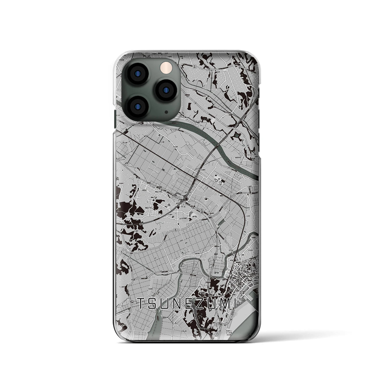 【常澄(茨城県)】地図柄iPhoneケース(クリアタイプ)