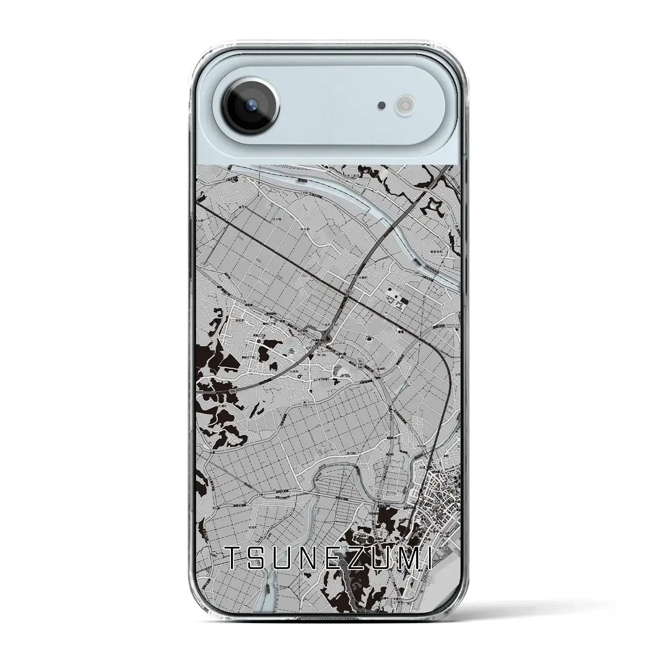【常澄(茨城県)】地図柄iPhoneケース(クリアタイプ)