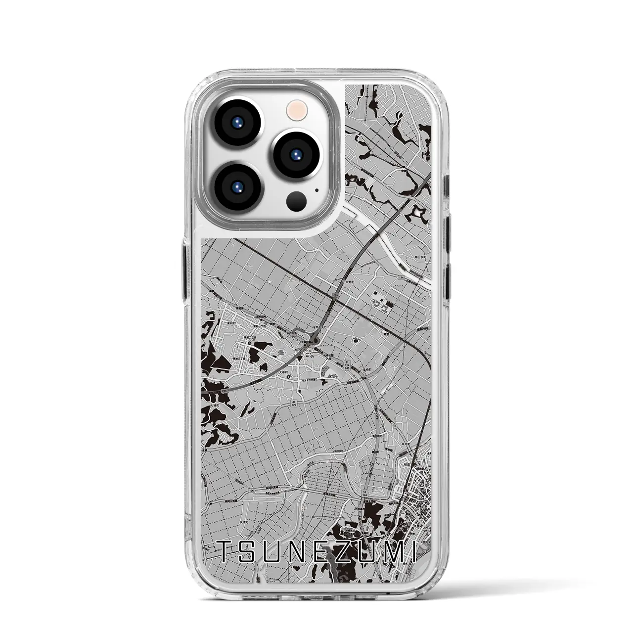 【常澄(茨城県)】地図柄iPhoneケース(MagSafeタイプ)