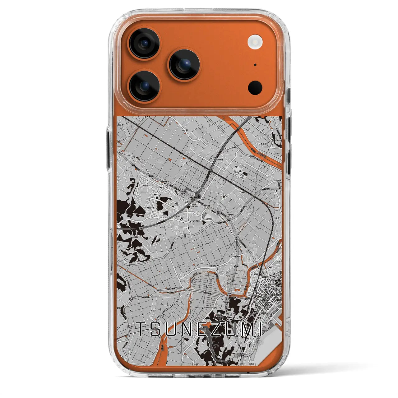 【常澄(茨城県)】地図柄iPhoneケース(MagSafeタイプ)