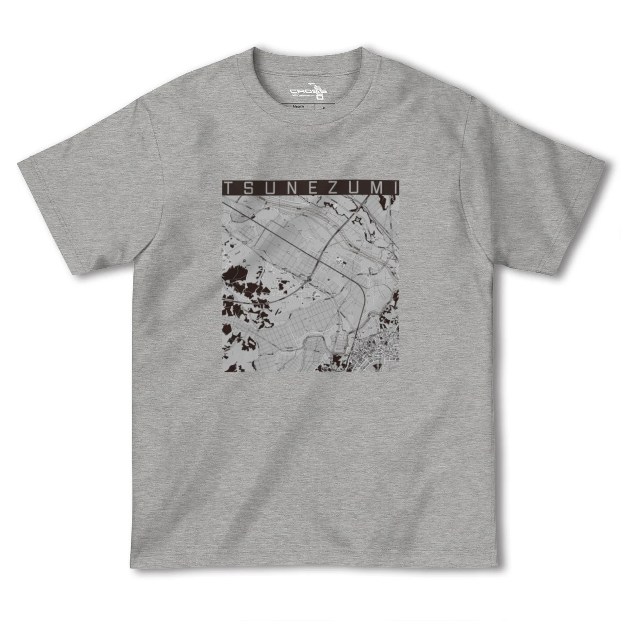 【常澄(茨城県)】地図柄ヘビーウェイトTシャツ