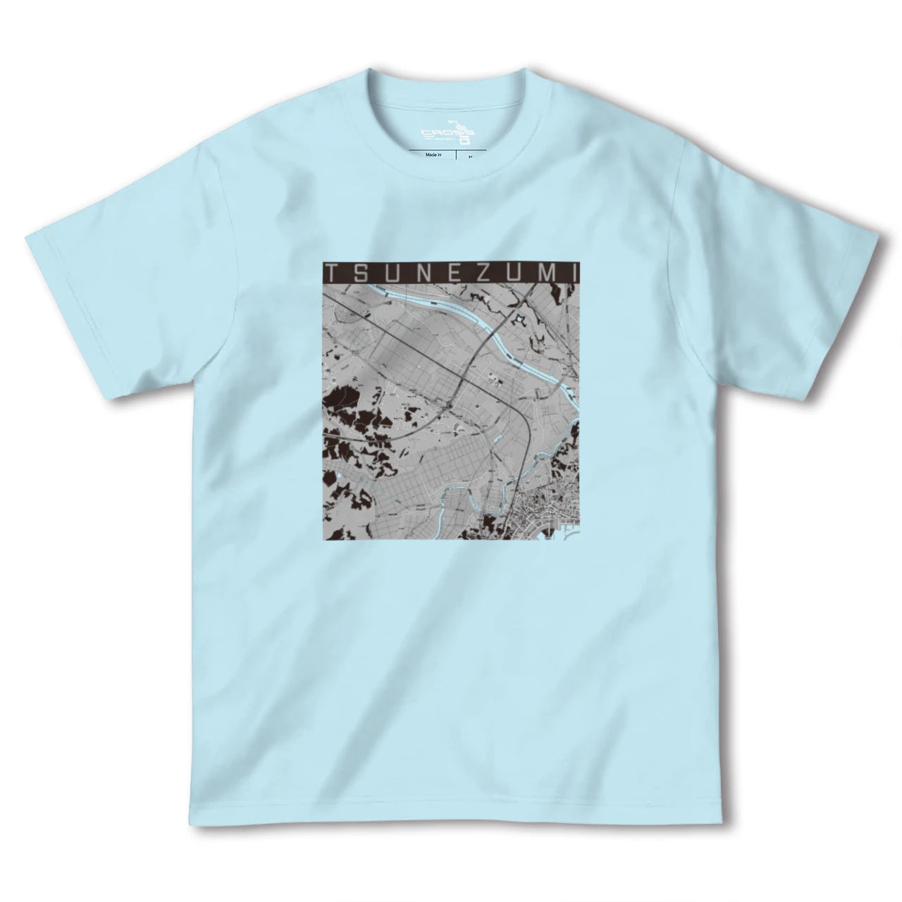 【常澄(茨城県)】地図柄ヘビーウェイトTシャツ