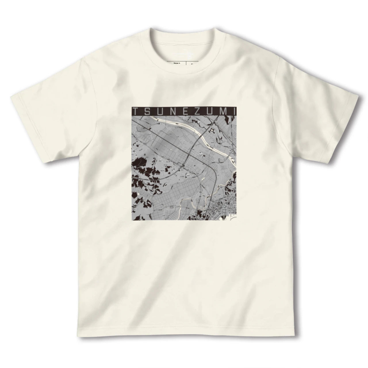 【常澄(茨城県)】地図柄ヘビーウェイトTシャツ