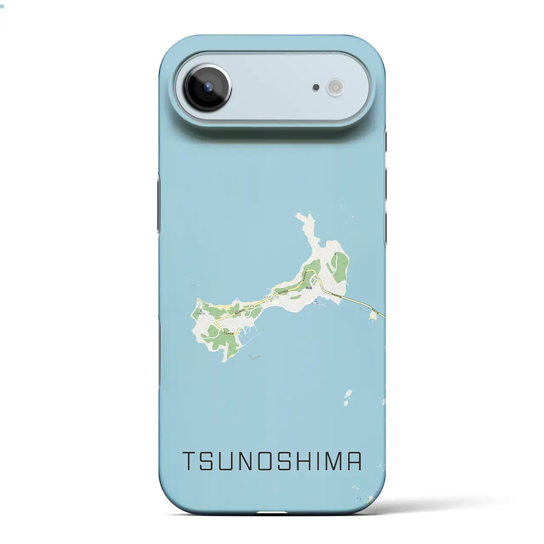 【角島(山口県)】地図柄iPhoneケース(バックカバータイプ)ナチュラル・iPhone 17 Pro Max 用