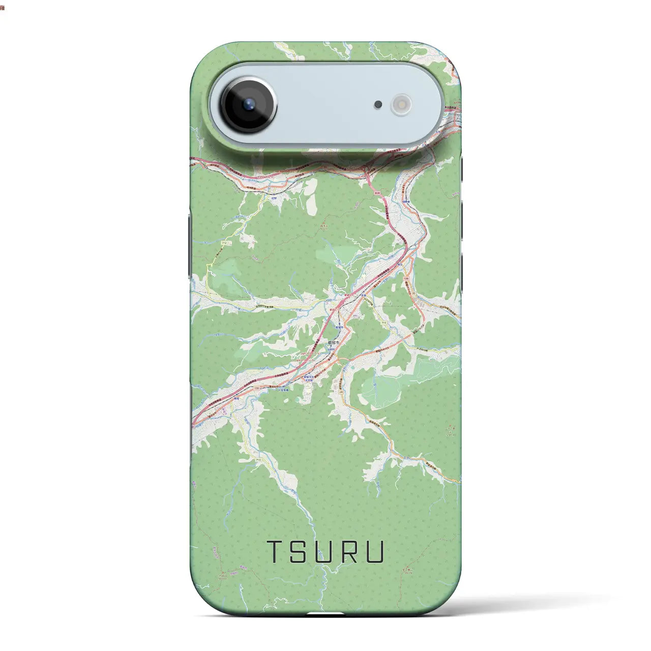 【都留(山梨県)】地図柄iPhoneケース(バックカバータイプ)
