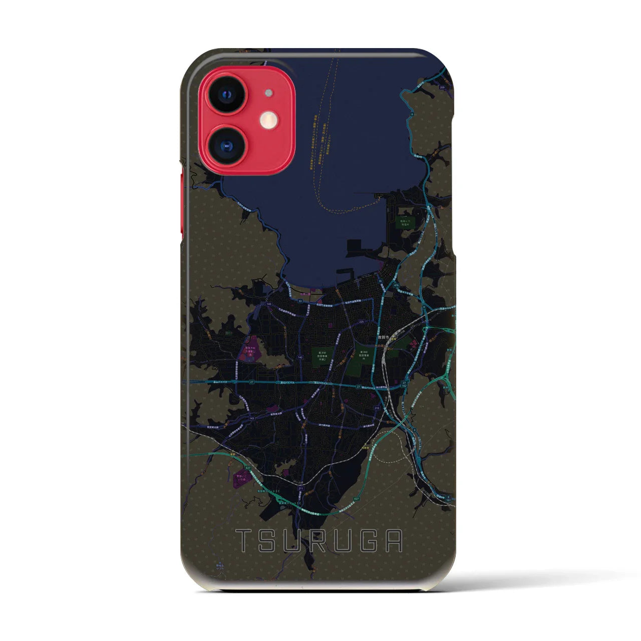 【敦賀(福井県)】地図柄iPhoneケース(バックカバータイプ)