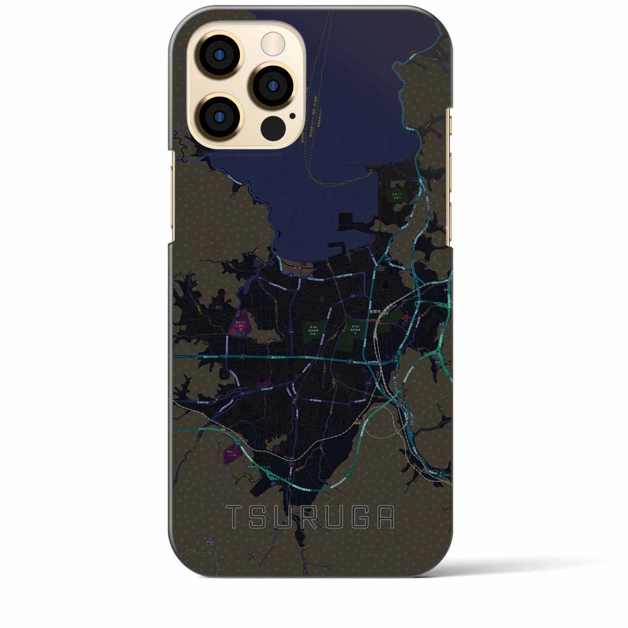 【敦賀(福井県)】地図柄iPhoneケース(バックカバータイプ)