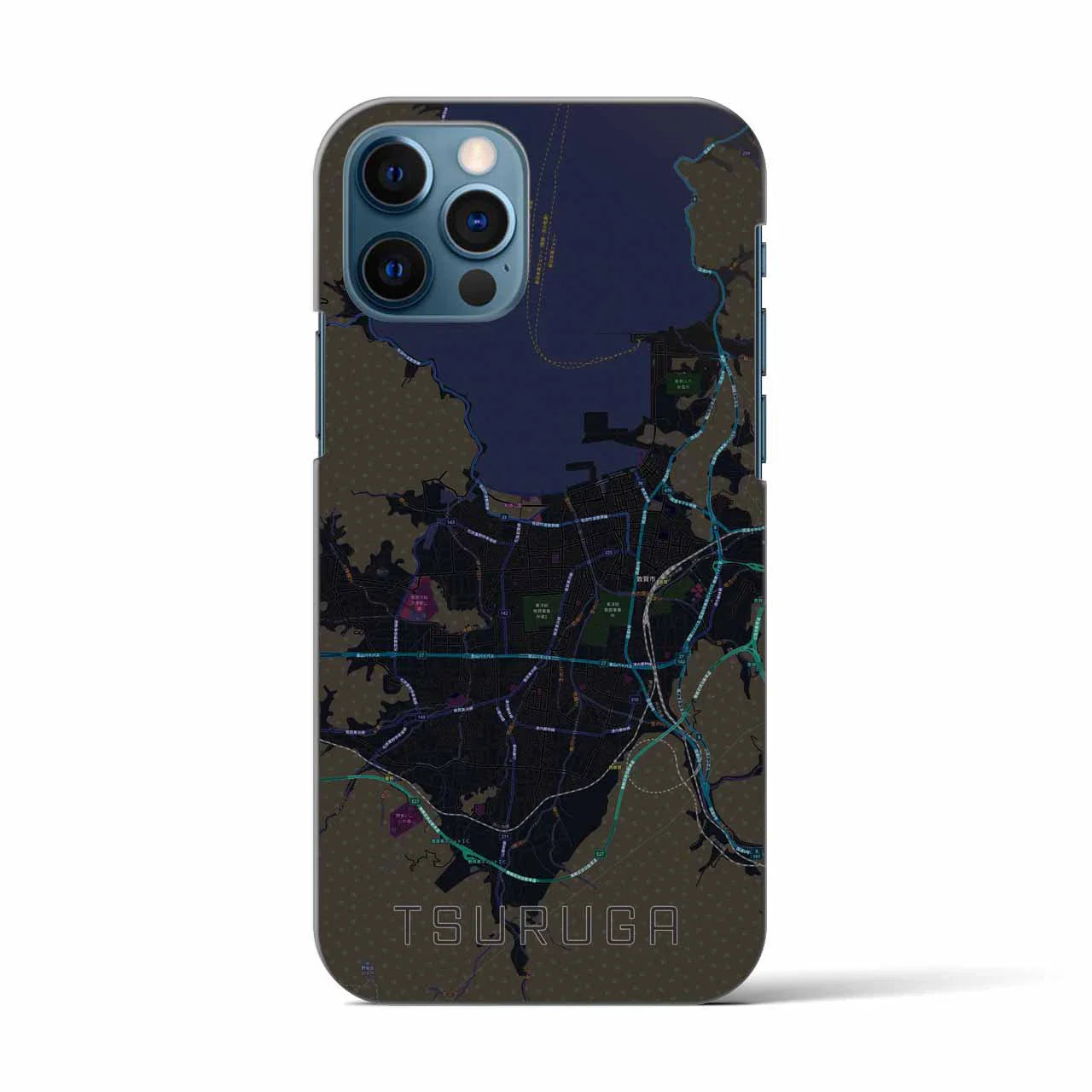 【敦賀(福井県)】地図柄iPhoneケース(バックカバータイプ)
