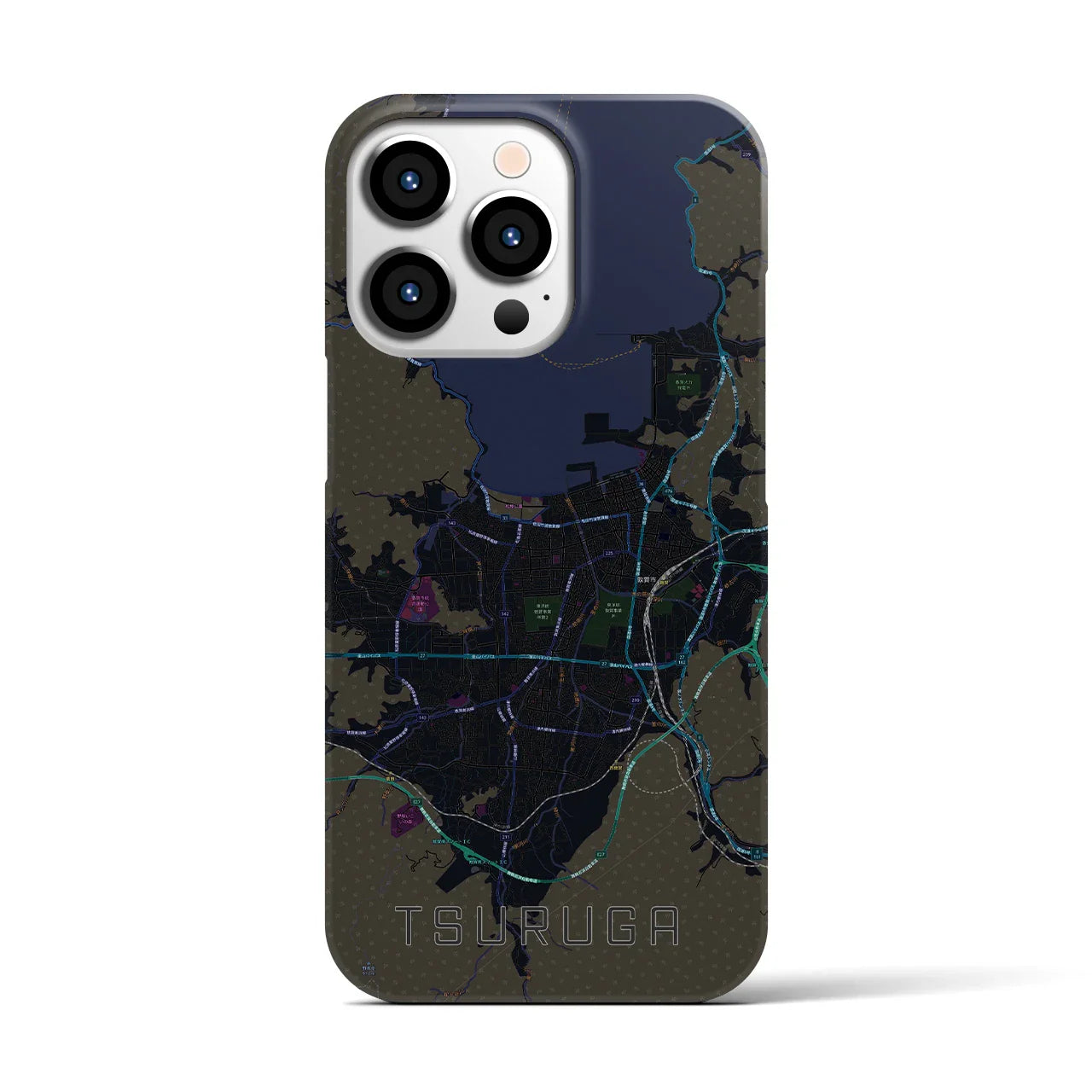 【敦賀(福井県)】地図柄iPhoneケース(バックカバータイプ)
