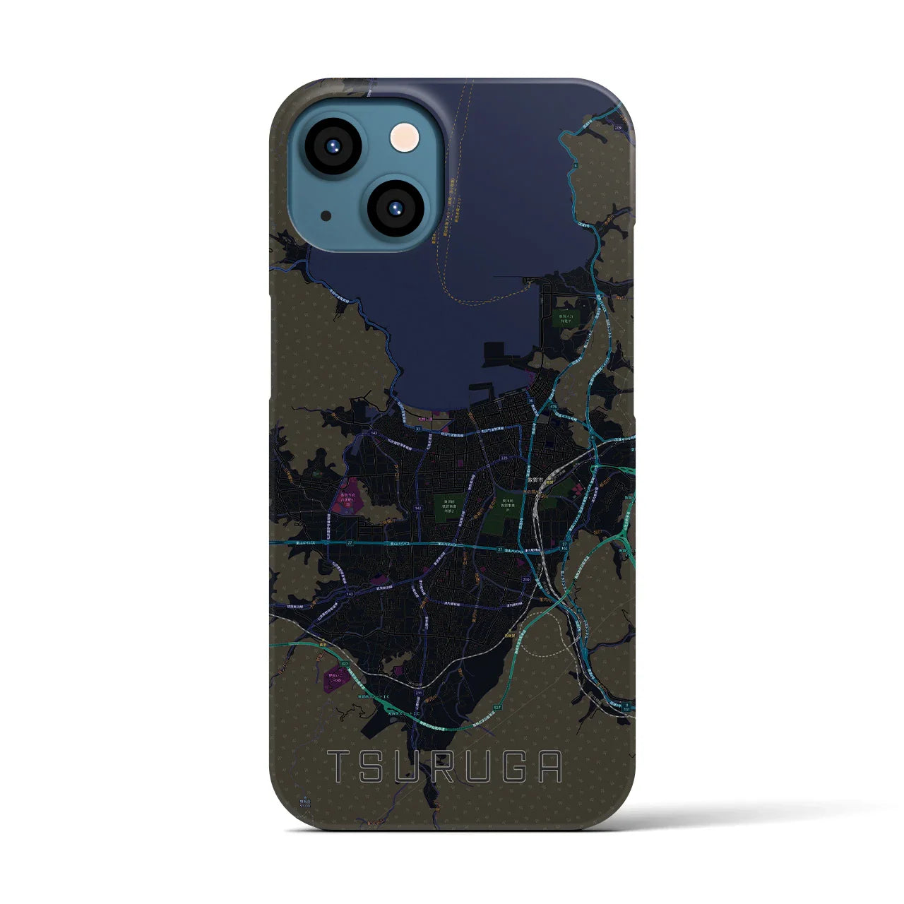 【敦賀(福井県)】地図柄iPhoneケース(バックカバータイプ)