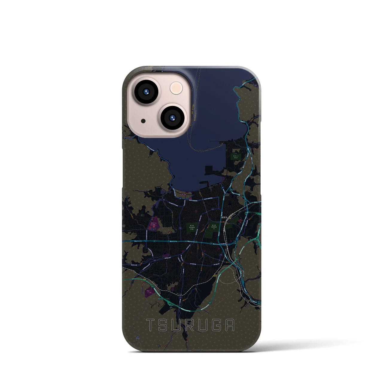 【敦賀(福井県)】地図柄iPhoneケース(バックカバータイプ)
