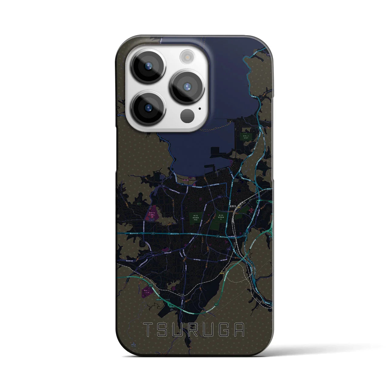 【敦賀(福井県)】地図柄iPhoneケース(バックカバータイプ)
