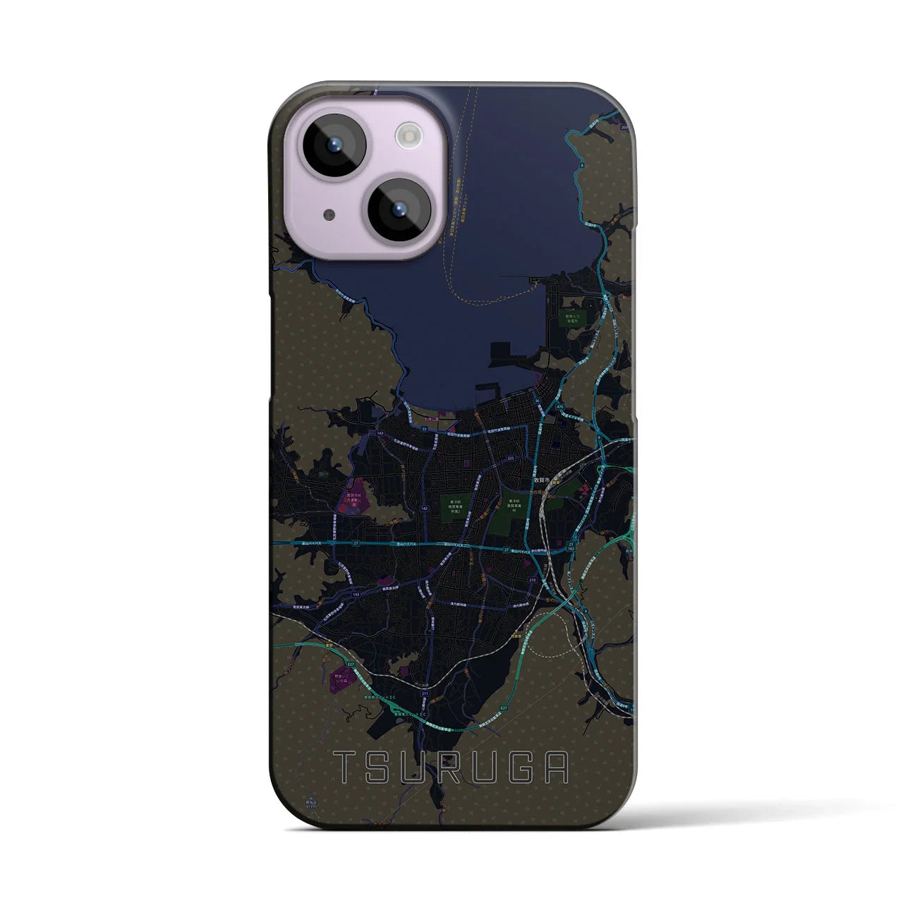 【敦賀(福井県)】地図柄iPhoneケース(バックカバータイプ)
